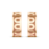 L'Arc de DAVIDOR Creole Earring PM, 18k Rose Gold with Satin Finish - DAVIDOR