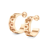 L'Arc de DAVIDOR Creole Earring PM, 18k Rose Gold with Satin Finish - DAVIDOR