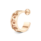 L'Arc de DAVIDOR Creole Earring PM, 18k Rose Gold with Satin Finish - DAVIDOR