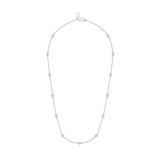 DAVIDOR Diamant Necklace PM, 18k White Gold with Brilliant Round Diamonds - DAVIDOR