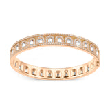 L'Arc Deco Bangle, 18k Rose Gold with DAVIDOR Arch Cut Diamonds and Brilliant Diamonds - DAVIDOR