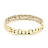 L'Arc Deco Bangle, 18k Yellow Gold with DAVIDOR Arch Cut Diamonds and Brilliant Diamonds - DAVIDOR