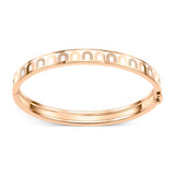 L'Arc de DAVIDOR Bangle PM, 18k Rose Gold with Lacquered Ceramic and Colonnato Diamonds - DAVIDOR