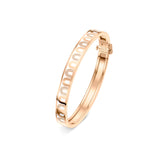 L'Arc de DAVIDOR Bangle PM, 18k Rose Gold with Lacquered Ceramic and Colonnato Diamonds - DAVIDOR