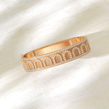 L'Arc de DAVIDOR Bangle GM, 18k Rose Gold with Satin Finish and Palais Diamonds - DAVIDOR