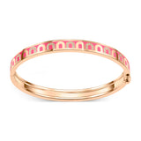 L'Arc de DAVIDOR Bangle PM, 18k Rose Gold with Lacquered Ceramic and Colonnato Diamonds - DAVIDOR