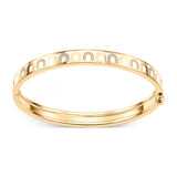 L'Arc de DAVIDOR Bangle PM, 18k Yellow Gold with Lacquered Ceramic and Colonnato Diamonds - DAVIDOR