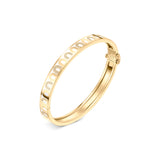 L'Arc de DAVIDOR Bangle PM, 18k Yellow Gold with Lacquered Ceramic and Colonnato Diamonds - DAVIDOR