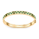 L'Arc de DAVIDOR Bangle PM, 18k Yellow Gold with Lacquered Ceramic and Colonnato Diamonds - DAVIDOR