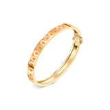 L'Arc de DAVIDOR Bangle PM, 18k Yellow Gold with Lacquered Ceramic and Colonnato Diamonds - DAVIDOR