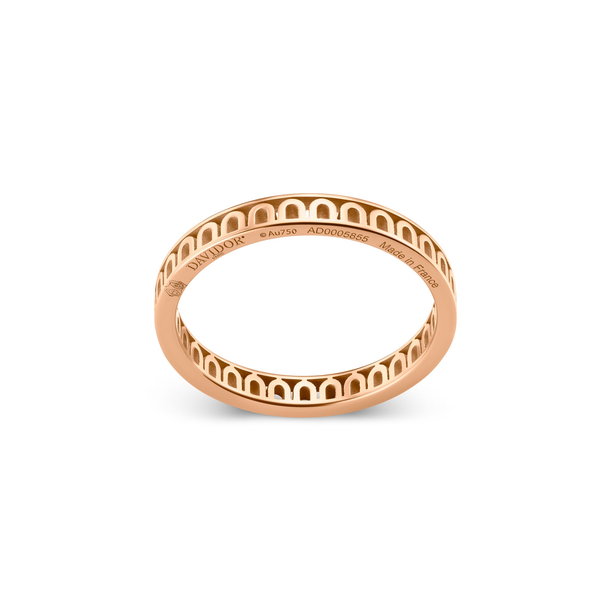 L'Arc Treille Ring PM, 18k Rose Gold - DAVIDOR