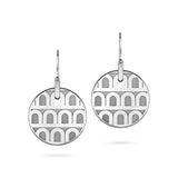 L'Arc de DAVIDOR Pendant Earring PM, 18k White Gold with Satin Finish - DAVIDOR