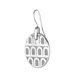 L'Arc de DAVIDOR Pendant Earring PM, 18k White Gold with Satin Finish - DAVIDOR
