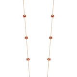 L'Arc de DAVIDOR Necklace with 10 Mini Beads, 18k Rose Gold with Lacquered Ceramic - DAVIDOR