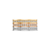 L'Arc Détail Ring PM, 18k Yellow Gold with Brilliant Diamonds - DAVIDOR