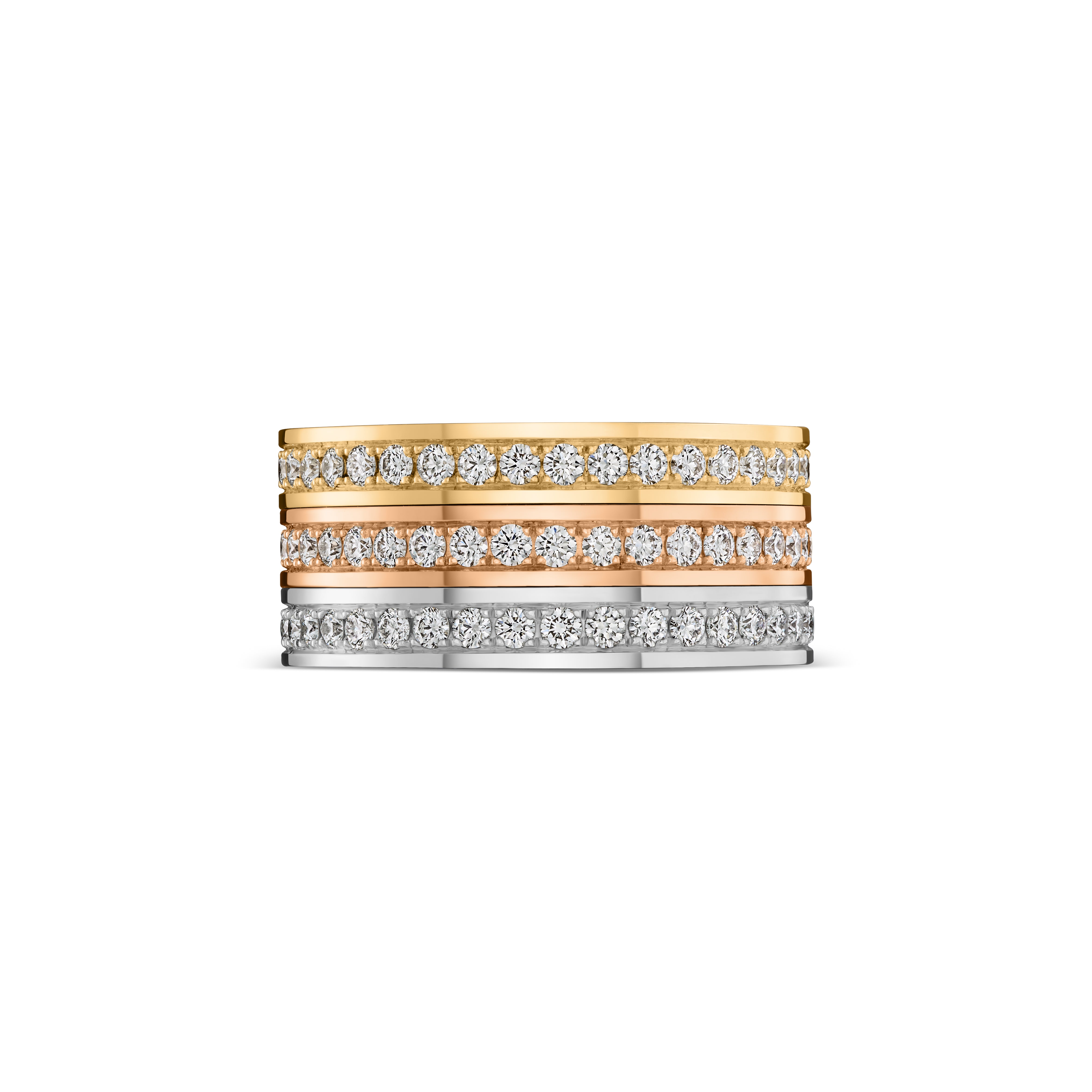 L'Arc Détail Ring PM, 18k Yellow Gold with Brilliant Diamonds - DAVIDOR