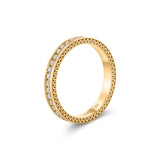L'Arc Détail Ring PM, 18k Yellow Gold with Brilliant Diamonds - DAVIDOR