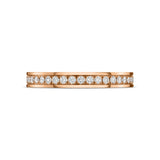 L'Arc Détail Ring PM, 18k Rose Gold with Brilliant Diamonds - DAVIDOR