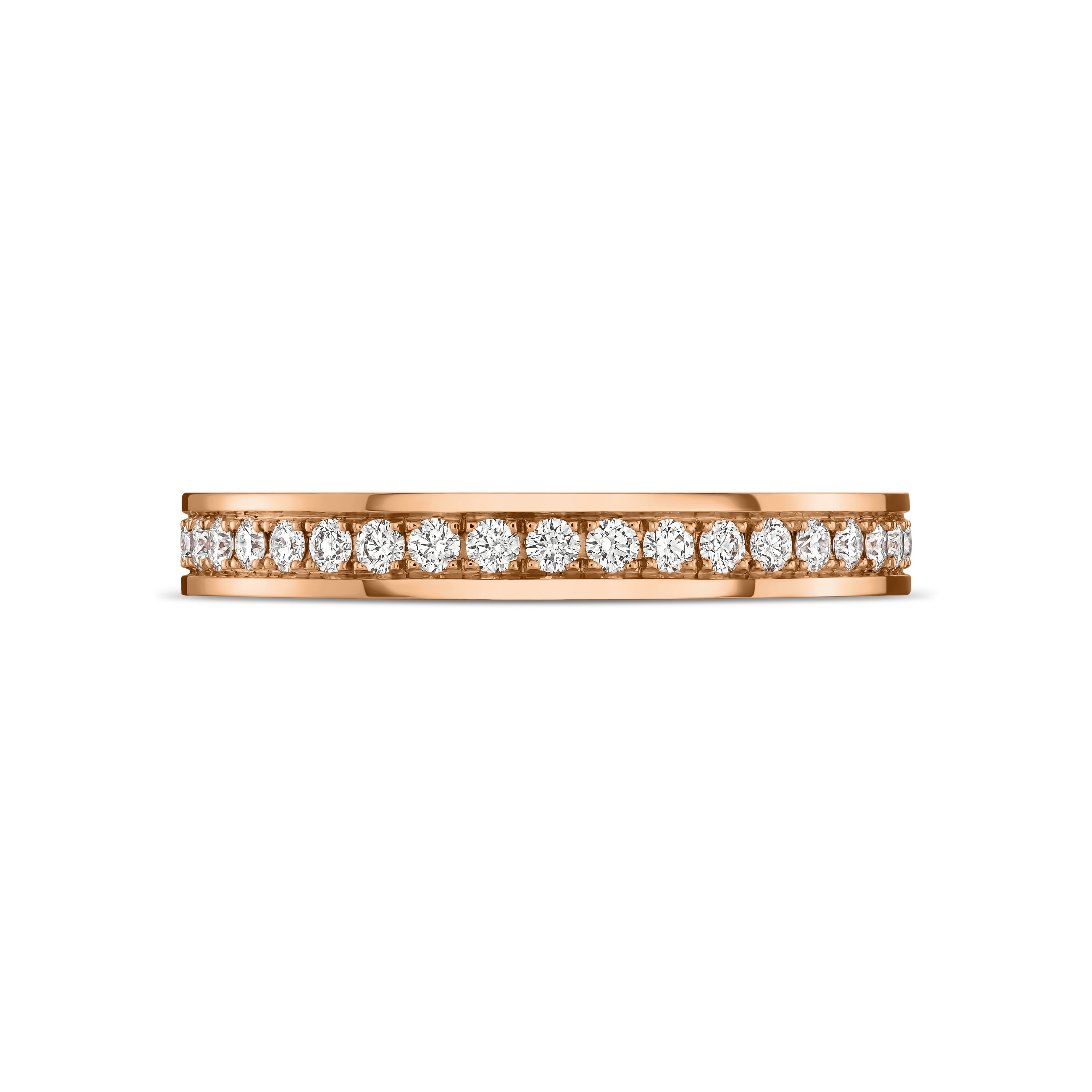 L'Arc Détail Ring PM, 18k Rose Gold with Brilliant Diamonds - DAVIDOR