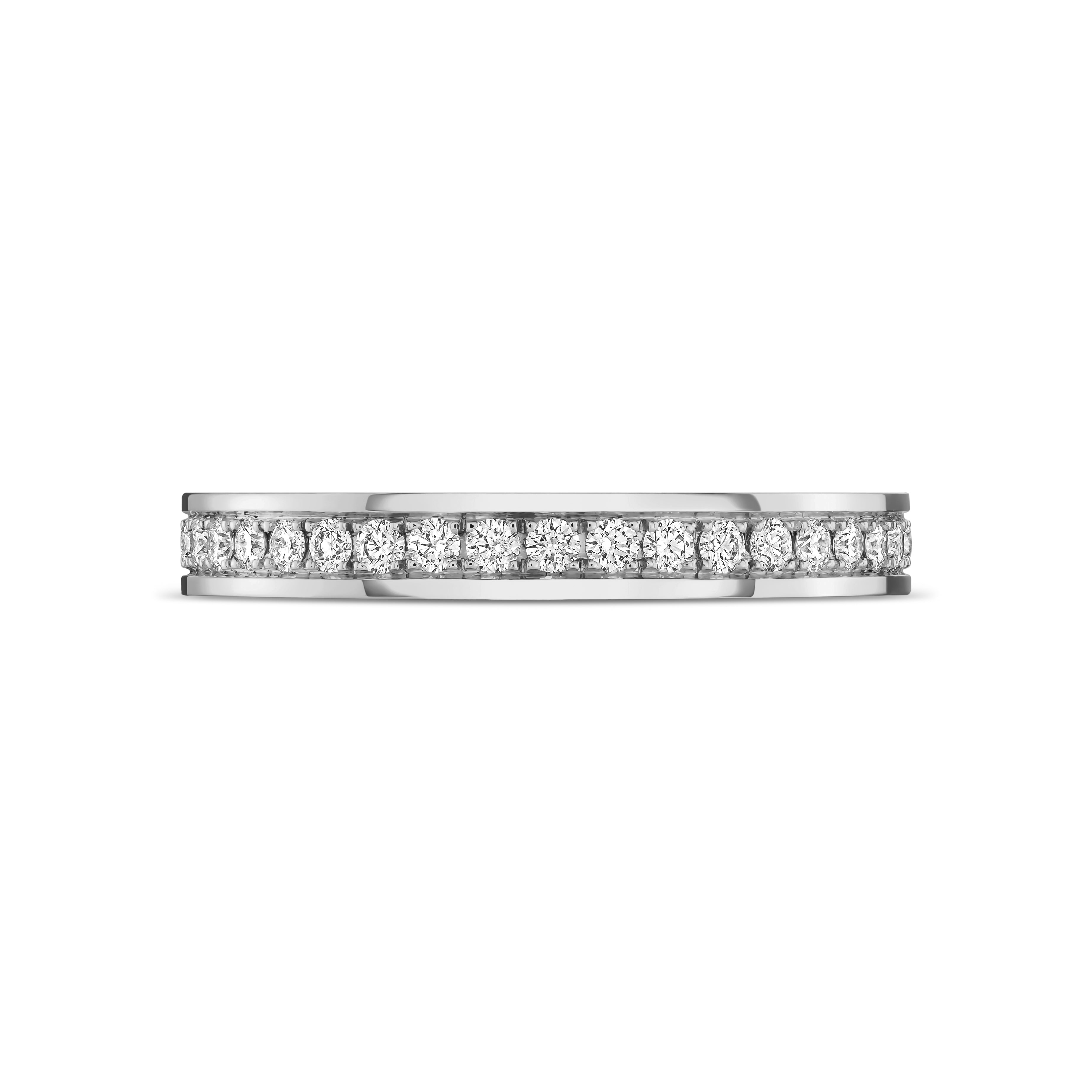 L'Arc Détail Ring PM, 18k White Gold with Brilliant Diamonds - DAVIDOR