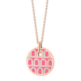 L'Arc de DAVIDOR Pendant GM, 18k Rose Gold with Lacquered Ceramic and Palais Diamonds - DAVIDOR