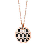 L'Arc de DAVIDOR Pendant GM, 18k Rose Gold with Lacquered Ceramic and Palais Diamonds - DAVIDOR