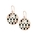 L'Arc de DAVIDOR Pendant Earring PM, 18k Rose Gold with Lacquered Ceramic - DAVIDOR