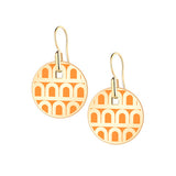 L'Arc de DAVIDOR Pendant Earring PM, 18k Yellow Gold with Lacquered Ceramic - DAVIDOR