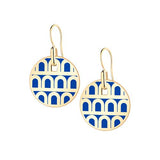 L'Arc de DAVIDOR Pendant Earring PM, 18k Yellow Gold with Lacquered Ceramic - DAVIDOR