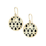 L'Arc de DAVIDOR Pendant Earring PM, 18k Yellow Gold with Lacquered Ceramic - DAVIDOR