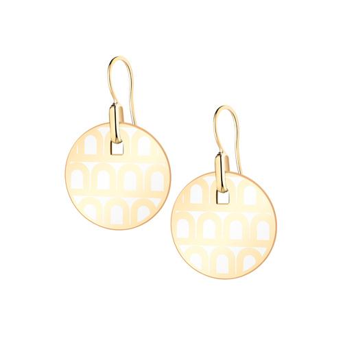 L'Arc de DAVIDOR Pendant Earring PM, 18k Yellow Gold with Lacquered Ceramic - DAVIDOR