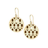 L'Arc de DAVIDOR Pendant Earring PM, 18k Yellow Gold with Lacquered Ceramic - DAVIDOR