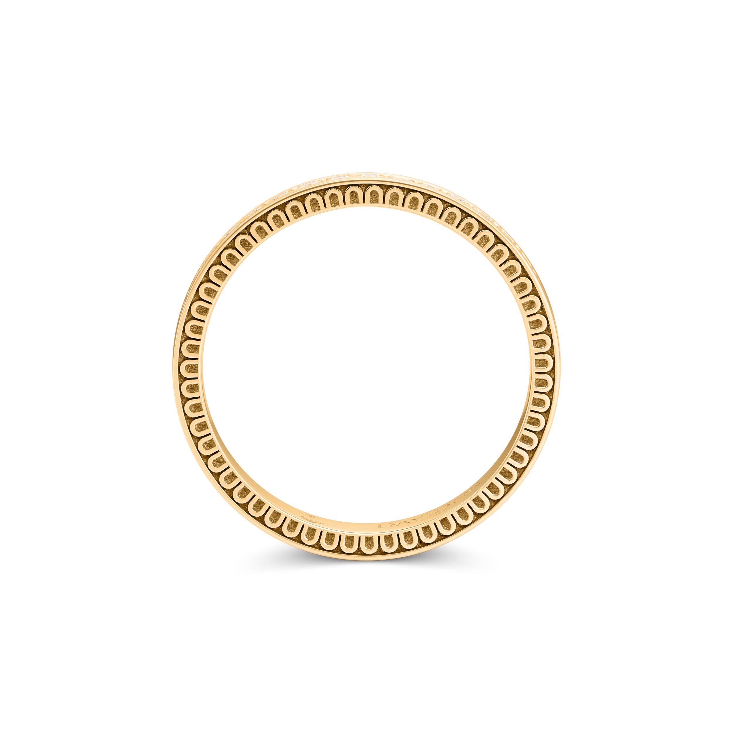 L'Arc Détail Ring PM, 18k Yellow Gold with Brilliant Diamonds - DAVIDOR