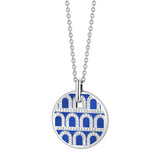 L'Arc de DAVIDOR Pendant GM, 18k White Gold with Lacquered Ceramic and Palais Diamonds - DAVIDOR