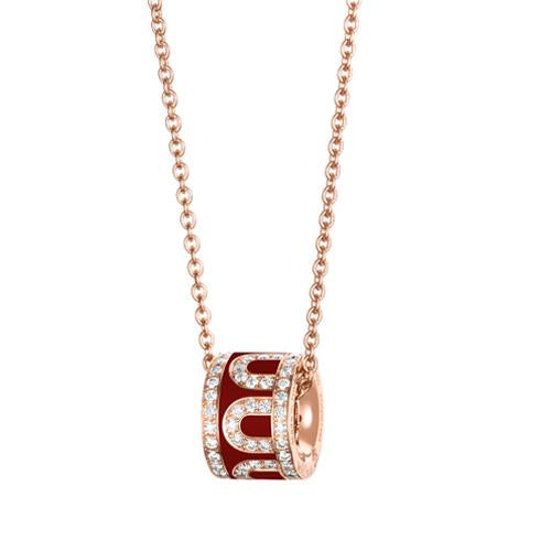 L'Arc de DAVIDOR Bead, 18k Rose Gold with Lacquered Ceramic and Palais Diamonds - DAVIDOR