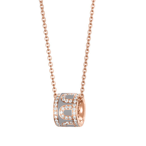 L'Arc de DAVIDOR Bead, 18k Rose Gold with Lacquered Ceramic and Palais Diamonds - DAVIDOR