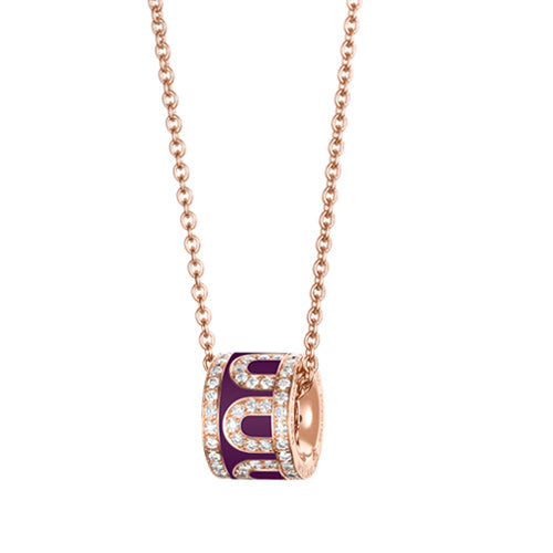 L'Arc de DAVIDOR Bead, 18k Rose Gold with Lacquered Ceramic and Palais Diamonds - DAVIDOR