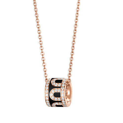 L'Arc de DAVIDOR Bead, 18k Rose Gold with Lacquered Ceramic and Palais Diamonds - DAVIDOR