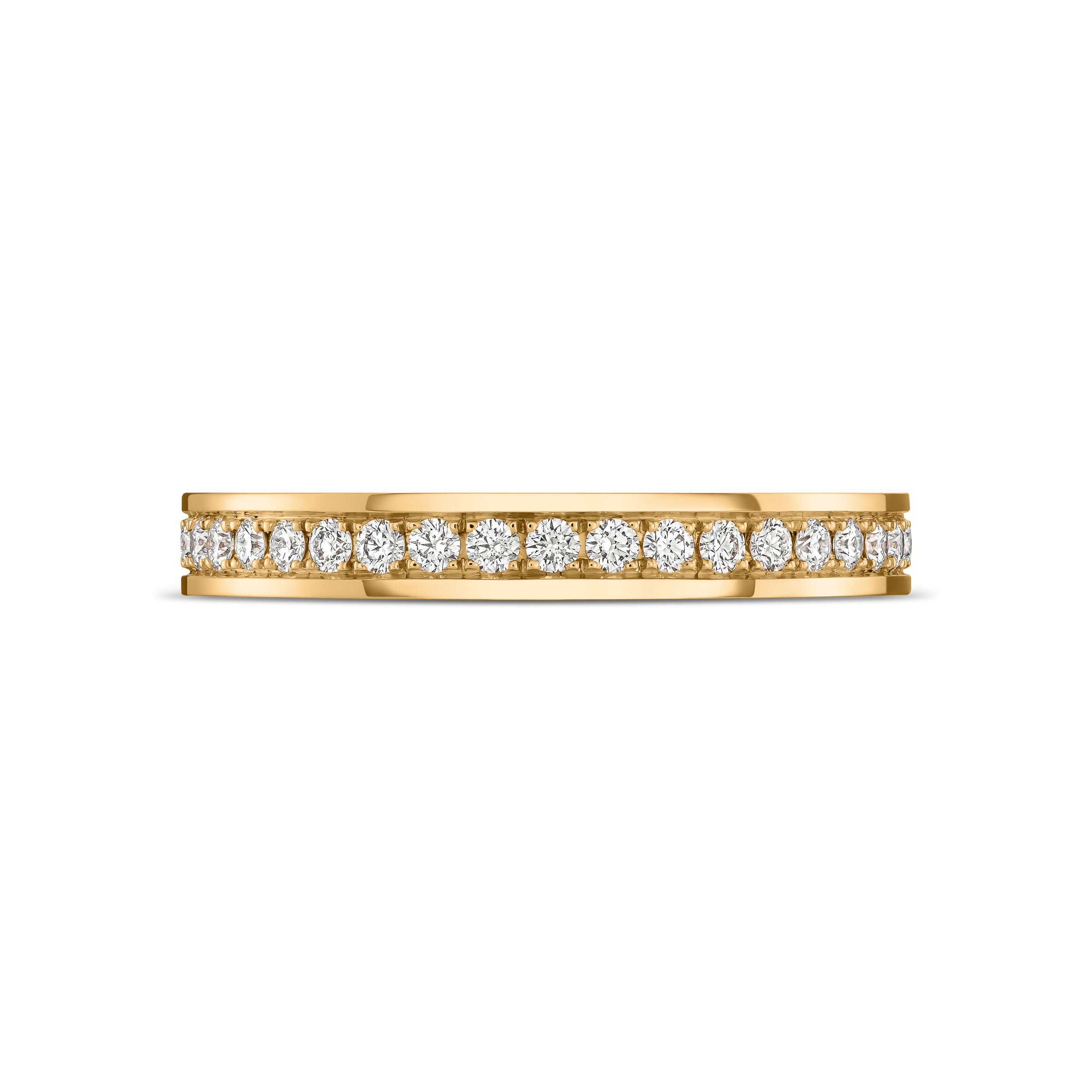 L'Arc Détail Ring PM, 18k Yellow Gold with Brilliant Diamonds - DAVIDOR