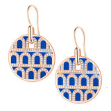 L'Arc de DAVIDOR Pendant Earring GM, 18k Rose Gold with Lacquered Ceramic and Palais Diamonds - DAVIDOR