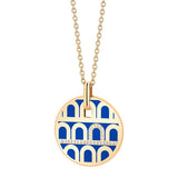 L'Arc de DAVIDOR Pendant GM, 18k Yellow Gold with Lacquered Ceramic and Porta Diamonds - DAVIDOR