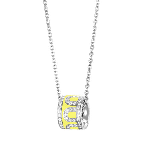 L'Arc de DAVIDOR Bead, 18k White Gold with Lacquered Ceramic and Palais Diamonds - DAVIDOR