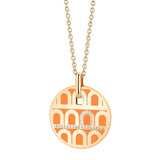 L'Arc de DAVIDOR Pendant GM, 18k Yellow Gold with Lacquered Ceramic and Porta Diamonds - DAVIDOR