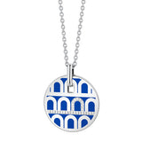 L'Arc de DAVIDOR Pendant GM, 18k White Gold with Lacquered Ceramic and Porta Diamonds - DAVIDOR