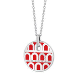 L'Arc de DAVIDOR Pendant GM, 18k White Gold with Lacquered Ceramic and Porta Diamonds - DAVIDOR