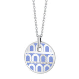 L'Arc de DAVIDOR Pendant GM, 18k White Gold with Lacquered Ceramic and Porta Diamonds - DAVIDOR