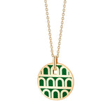 L'Arc de DAVIDOR Pendant PM, 18k Yellow Gold with Lacquered Ceramic - DAVIDOR