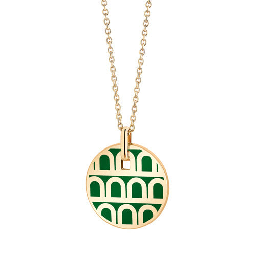 L'Arc de DAVIDOR Pendant PM, 18k Yellow Gold with Lacquered Ceramic - DAVIDOR