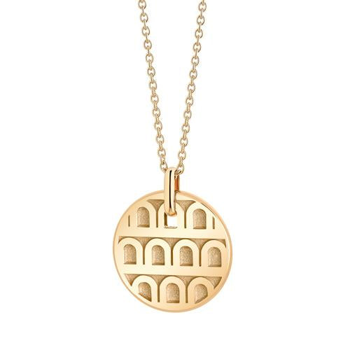 L'Arc de DAVIDOR Pendant PM, 18k Yellow Gold with Satin Finish - DAVIDOR