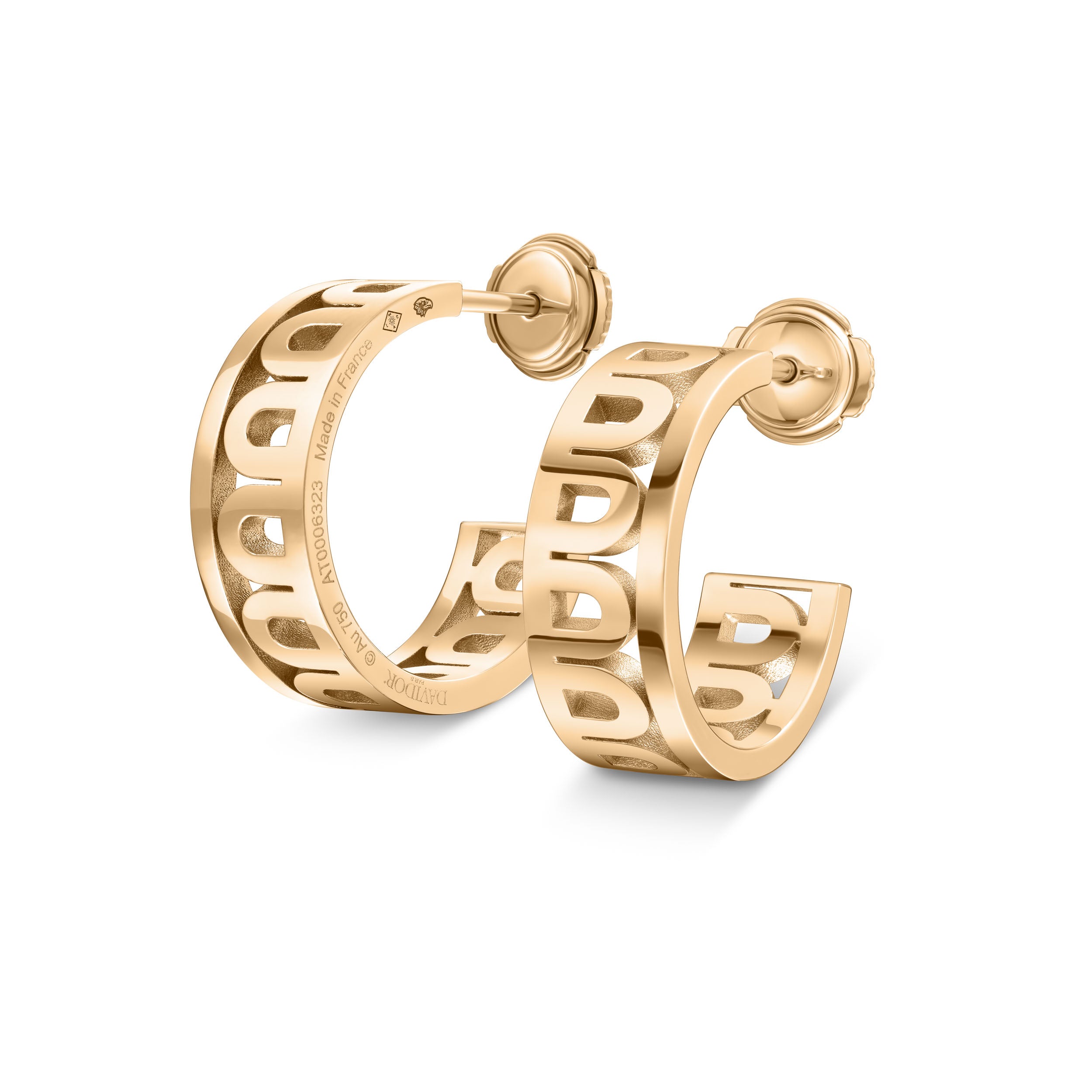 L’Arc Treille Creole Earring PM, 18k Yellow Gold - DAVIDOR